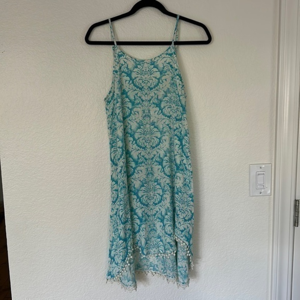 O’Neill beach cover up dress size small pom-pom